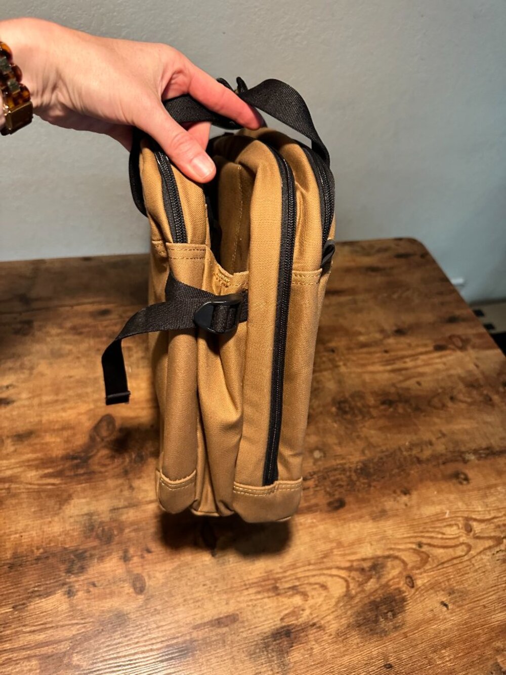 Duluth Trading Fire Hose HD Briefcase 27L Brown - NEW WITH TAGS - Picture 12 of 14